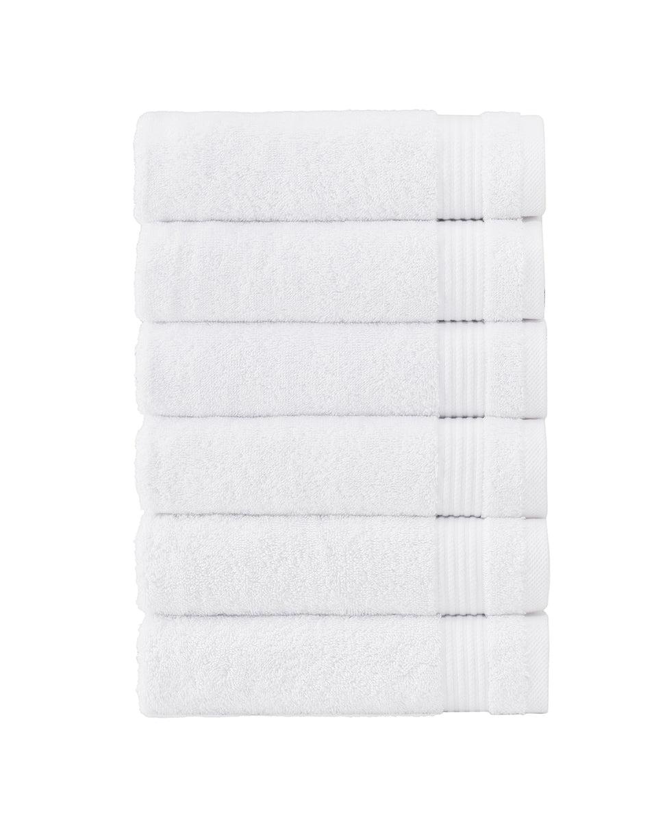 Classic Turkish Towels Amadeus 6 Piece Hand Towel Set - 16x27, Canyon Clay