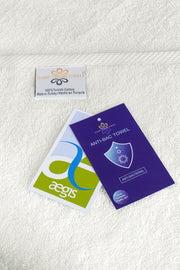 Chloe Turkish Cotton Towel Set of 12 - Antibacterial Silver Ion-Washed - For Sensitive Skins - Classic Turkish Towels