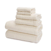 Mei-Tal Turkish Cotton Jacquard Towel Set of 6 - Classic Turkish Towels
