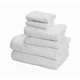Mei-Tal Turkish Cotton Jacquard Towel Set of 6 - Classic Turkish Towels
