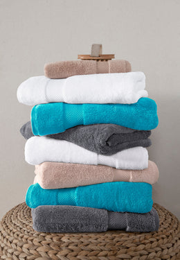 Becci Turkish Cotton Luxury Everyday Towel Set of 6 - Classic Turkish Towels