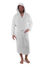 Hooded Terry Turkish Cotton Bathrobe - Classic Turkish Towels