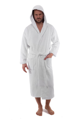 Hooded Terry Turkish Cotton Bathrobe - Classic Turkish Towels