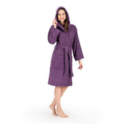 NINE WEST - Hooded Terry Robe  - 100% Turkish Cotton - Classic Turkish Towels