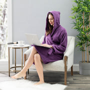NINE WEST - Hooded Terry Robe  - 100% Turkish Cotton - Classic Turkish Towels