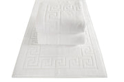 Cambridge Turkish Cotton Greek Key Bath Mat - 3 Pieces - Classic Turkish Towels
