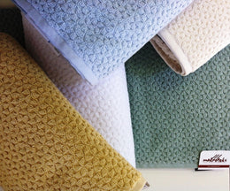 Hardwick Jacquard Turkish Cotton Bath Mat - 2 Pieces - Classic Turkish Towels