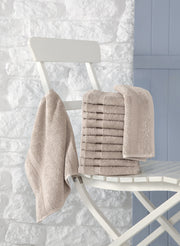 Cambridge Turkish Cotton Washcloths - 12 Pieces - Classic Turkish Towels