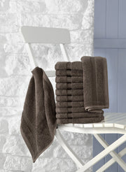 Cambridge Turkish Cotton Washcloths - 12 Pieces - Classic Turkish Towels
