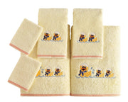 Kids Embroidered Turkish Cotton Towel Set of 6 - Classic Turkish Towels