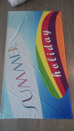 Miami Printed Turkish Cotton Summer Beach Towel - Classic Turkish Towels
