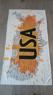 Miami Printed Turkish Cotton Summer Beach Towel - Classic Turkish Towels