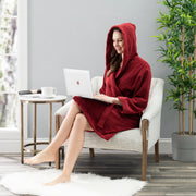 NINE WEST - Hooded Terry Robe  - 100% Turkish Cotton - Classic Turkish Towels