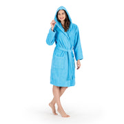 NINE WEST - Hooded Terry Robe  - 100% Turkish Cotton - Classic Turkish Towels