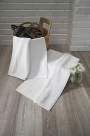 Piano Turkish Cotton Bath Mat - 2 Pieces - Classic Turkish Towels