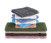 Villa Turkish Cotton Washcloths - 12 Pieces - Classic Turkish Towels