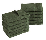 Villa Turkish Cotton Washcloths - 12 Pieces - Classic Turkish Towels