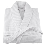 White Waffle Terry Turkish Cotton Bathrobe - Classic Turkish Towels